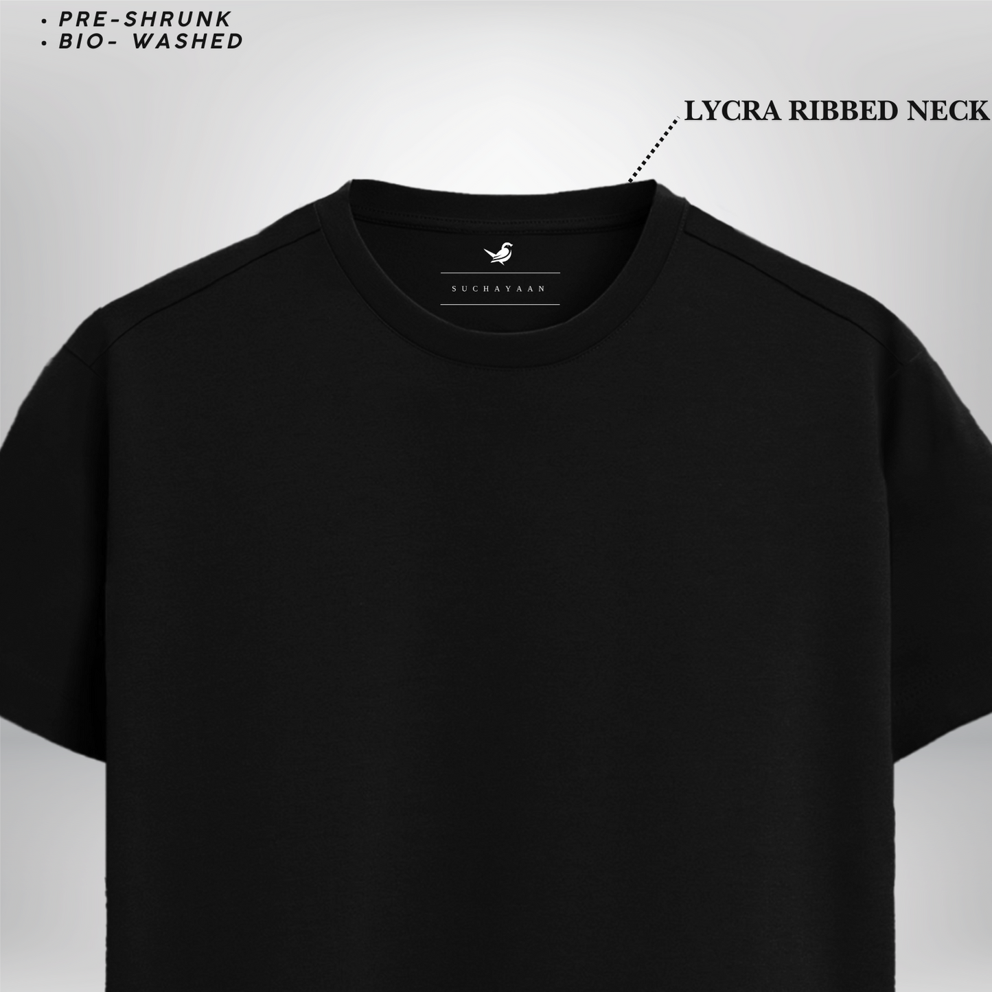 Bold & Plain Black Supima T-shirt!