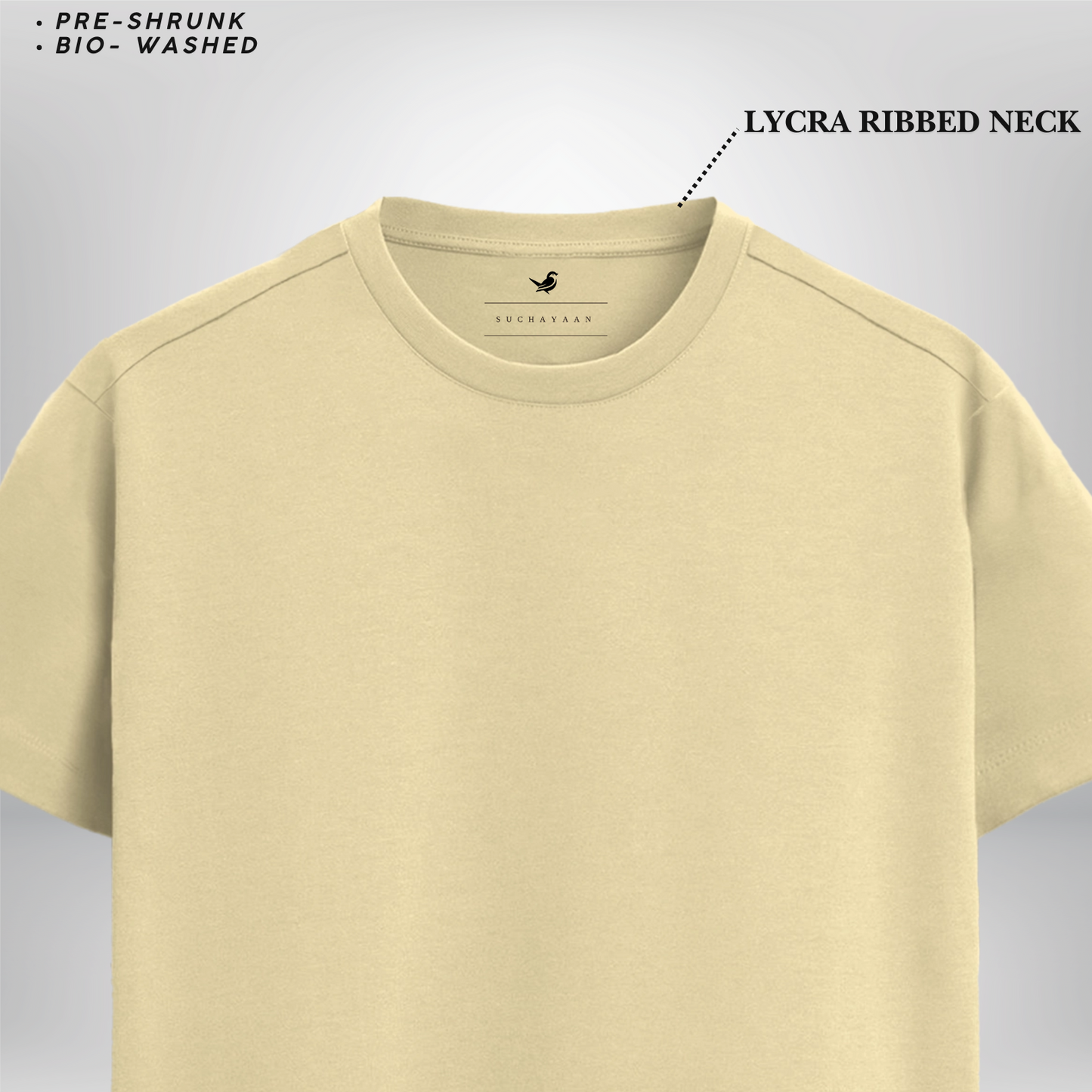 Luxorious & Premium - Beige Supima T-shirt!