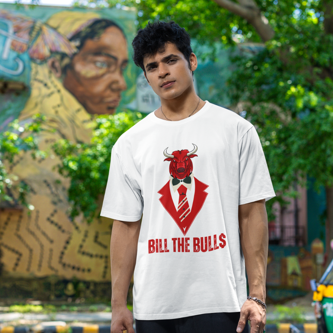 Bill the Bulls – The Ultimate Trendy Oversized T-Shirt for Your Wardrobe!