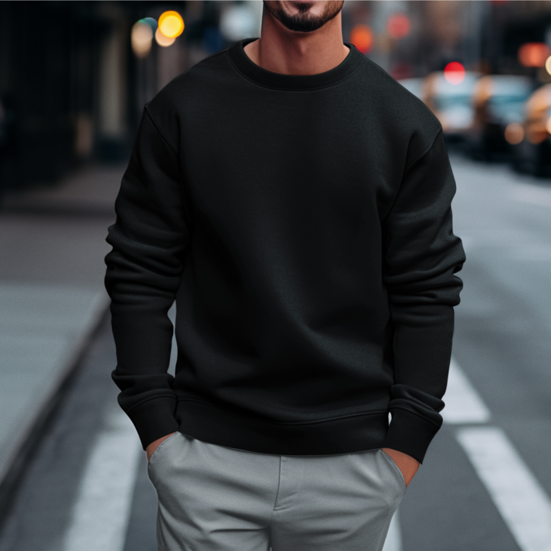 Blackout Vibes - Stay Cool and Cozy with Our Unisex Oversized Sweatshirt This Winter!