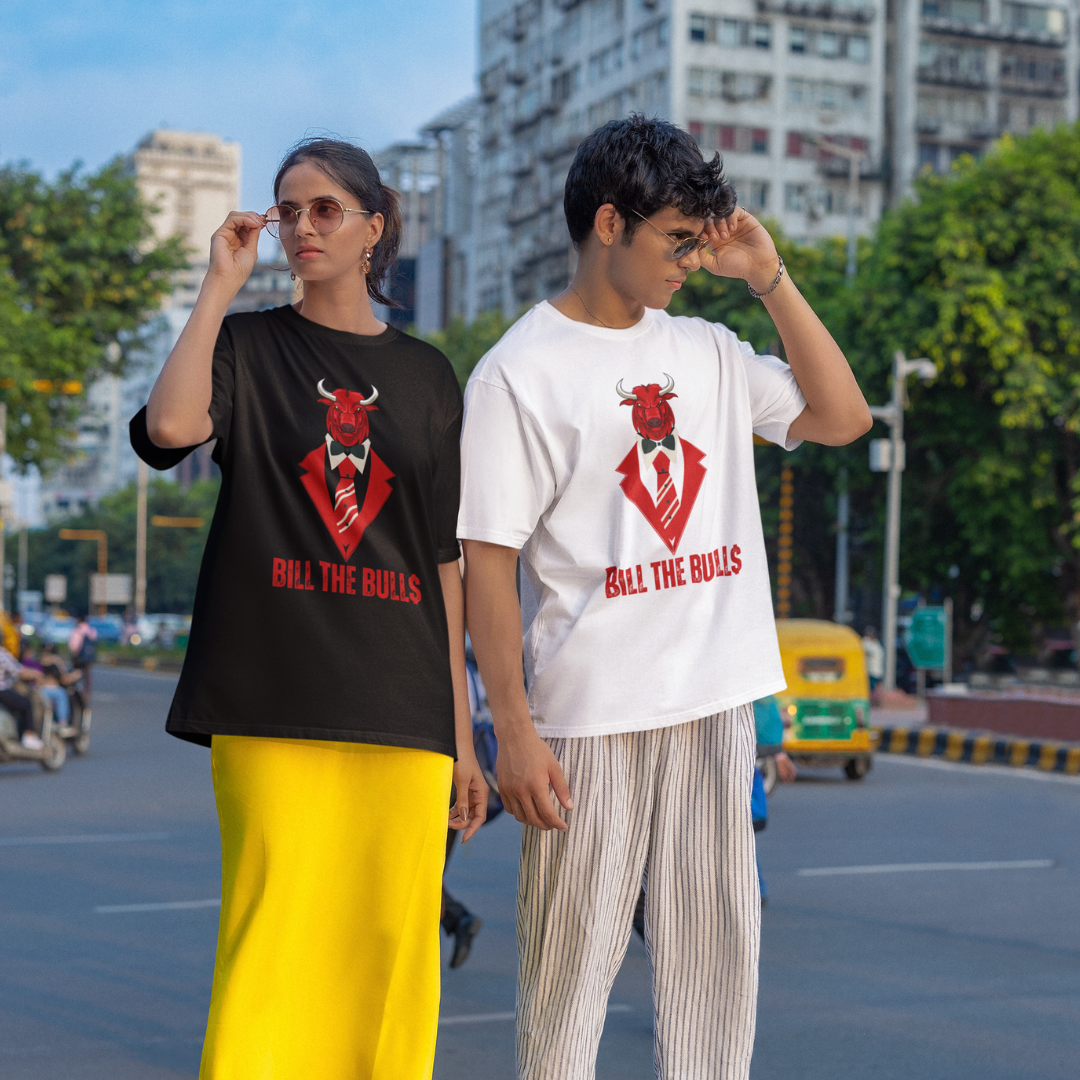 Bill the Bulls – The Ultimate Trendy Oversized T-Shirt for Your Wardrobe!
