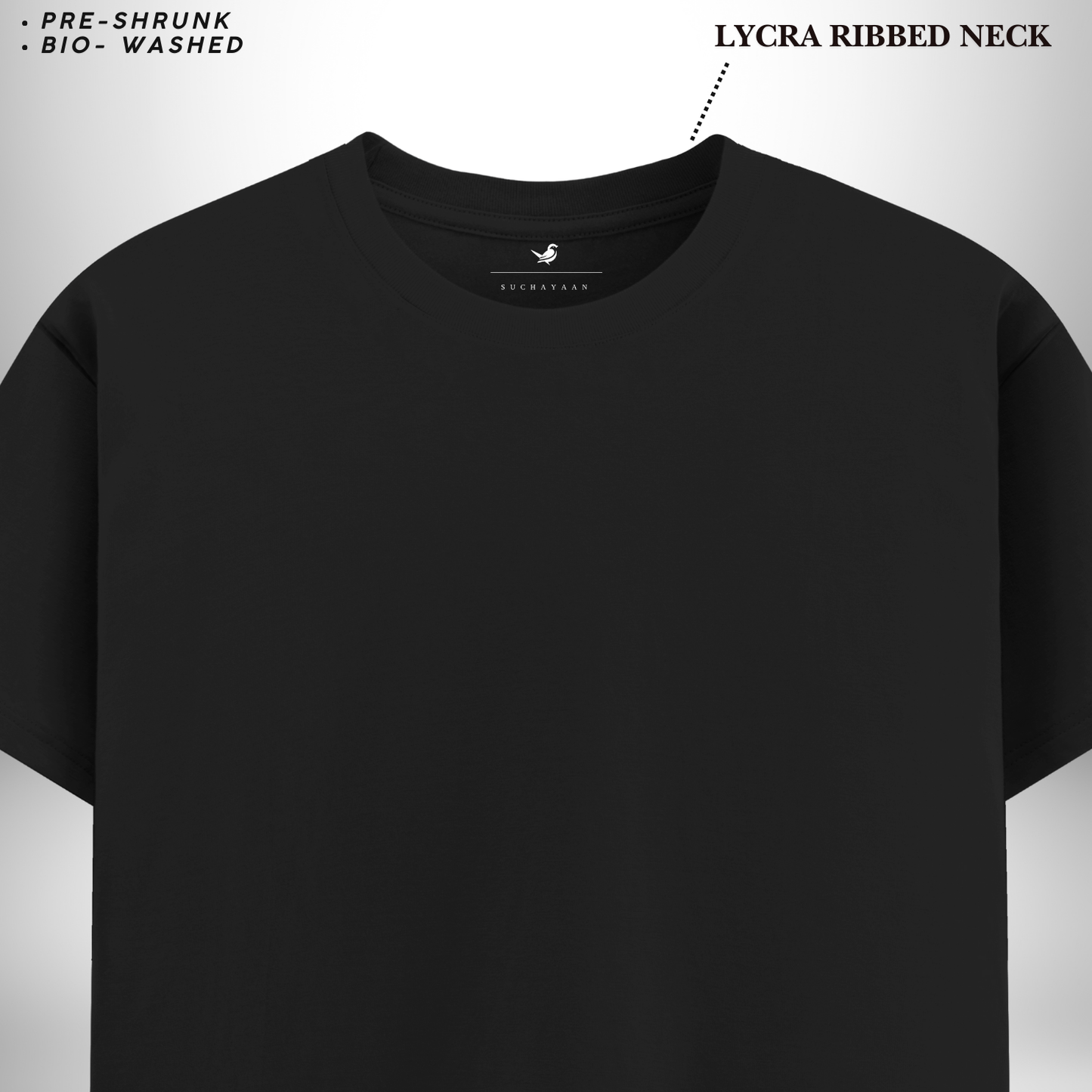 Essential Black Round Neck T-Shirt – The Perfect Blend of Comfort, Style, and Everyday Elegance!