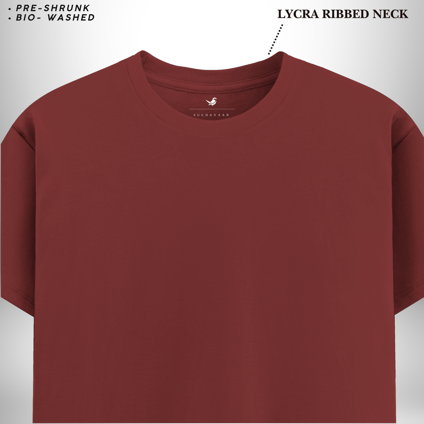 Brick Red Round Neck T-Shirt – The Perfect Union of Boldness, Comfort, and Timeless Appeal!