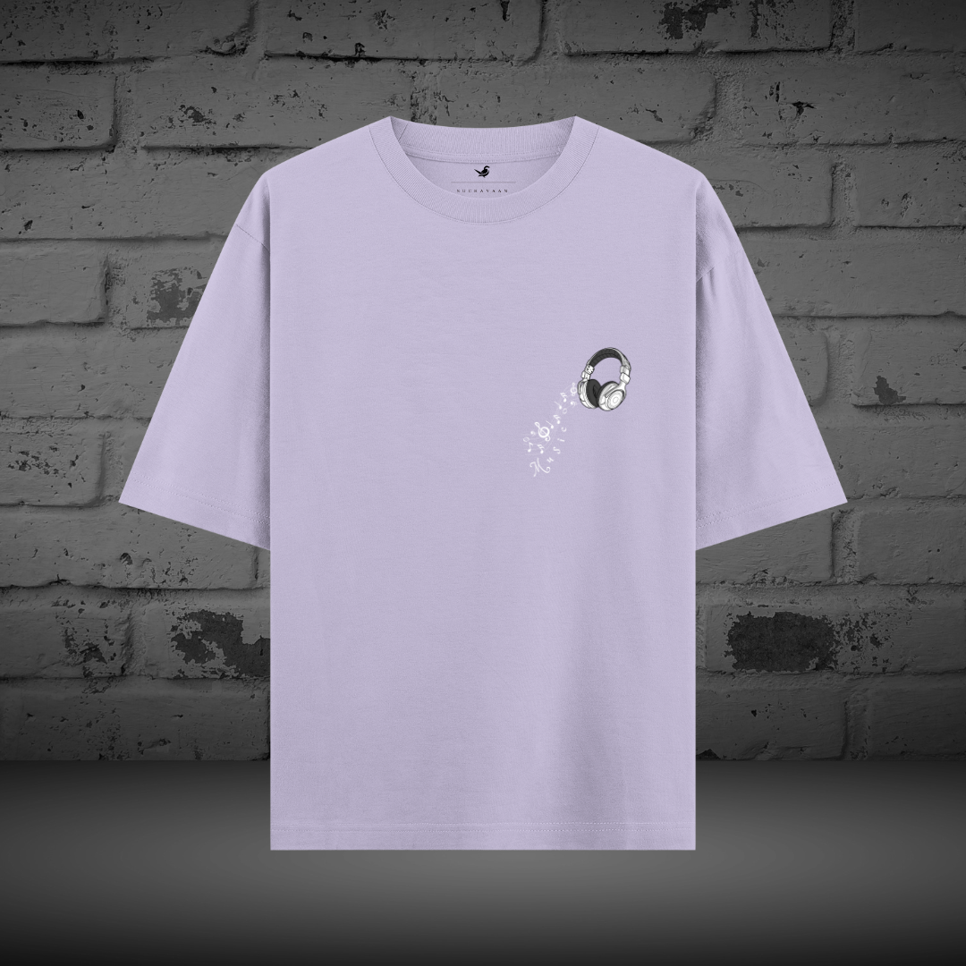 Rhythm Waves Oversized Unisex Tee – Groove to the Beat!