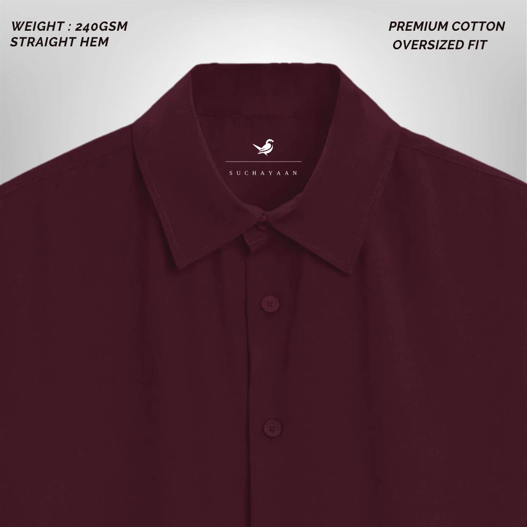 Unmatched Comfort: 240 GSM Oversized Shirt