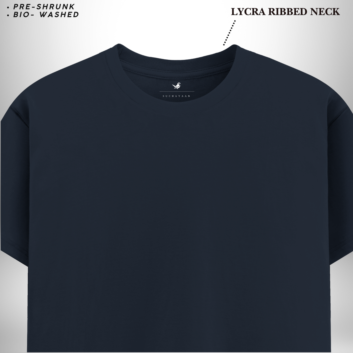 Signature Navy Blue Round Neck T-Shirt – The Perfect Blend of Comfort, Style, and Everyday Elegance