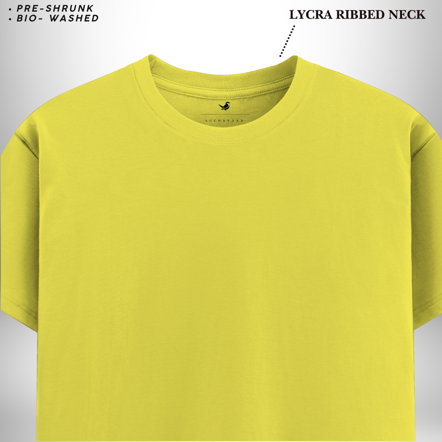 New Yellow Round Neck T-Shirt – Fresh, Vibrant, and Packed with Style and Comfort!