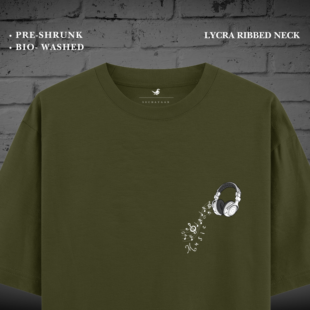 Rhythm Waves Oversized Unisex Tee – Groove to the Beat!