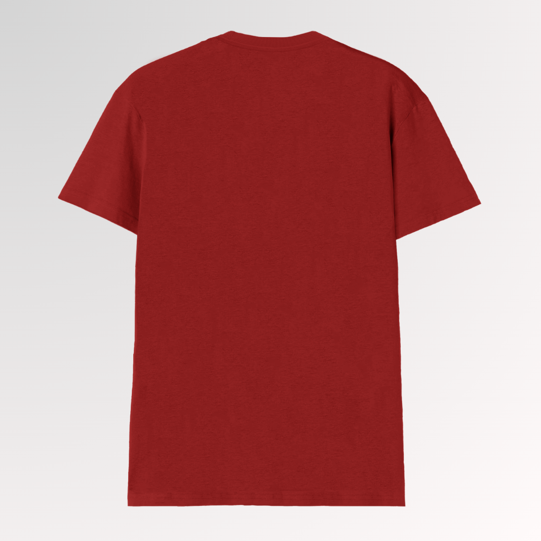 Fiery Red Classic V-Neck T-Shirt – Bold & Confident