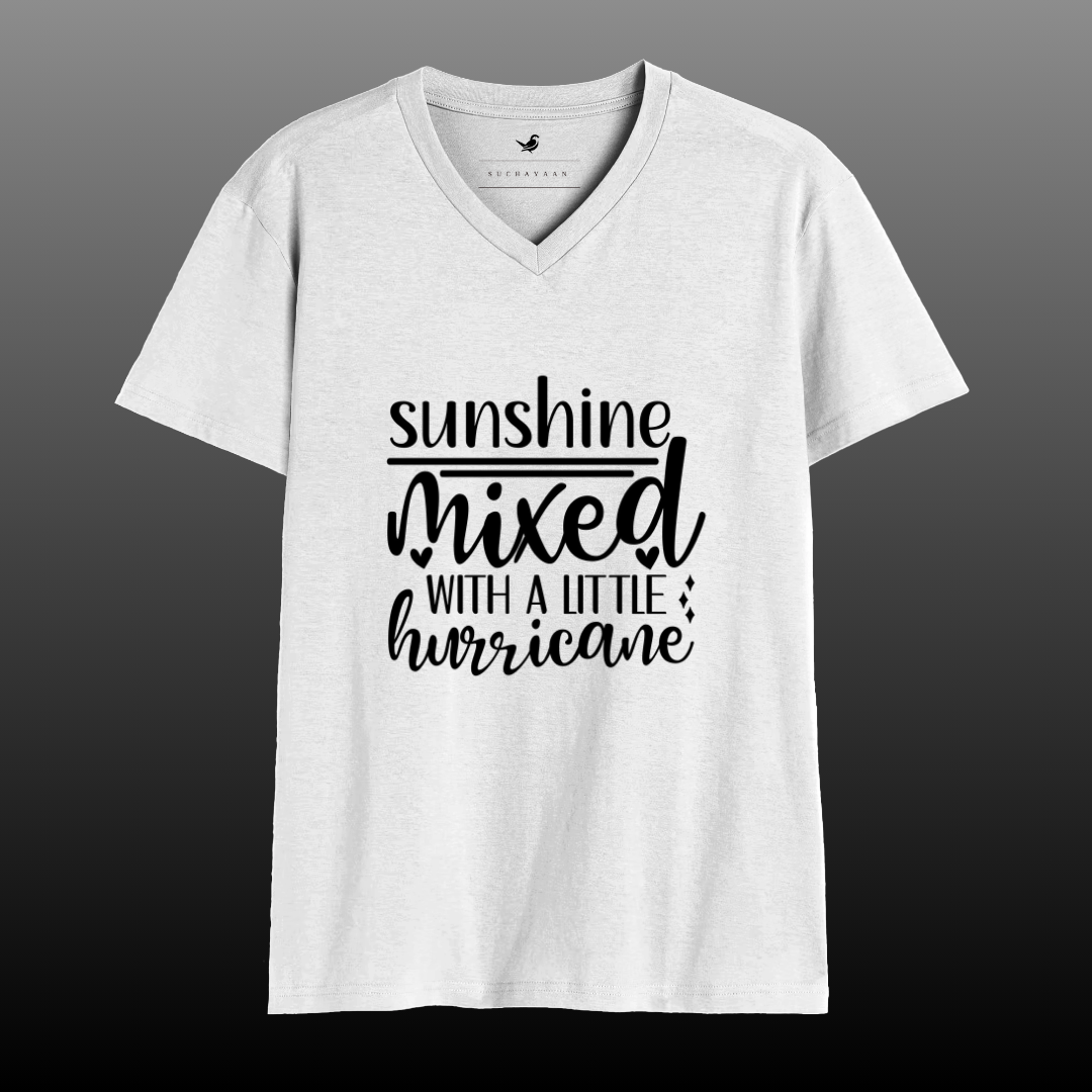 Sunshine & Hurricane – Style with a Twist! The perfect V-neck tee you need this season!