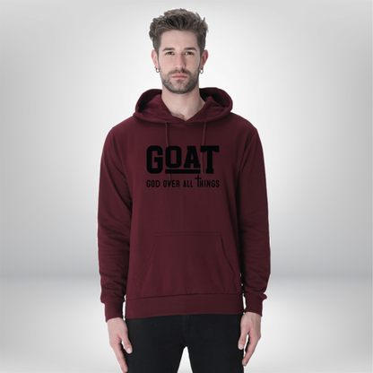 GOAT – God Over All Things – Unisex Hoodie for Those Who Believe in Divine Power Above All