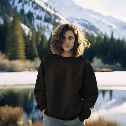 Blackout Vibes - Stay Cool and Cozy with Our Unisex Oversized Sweatshirt This Winter!