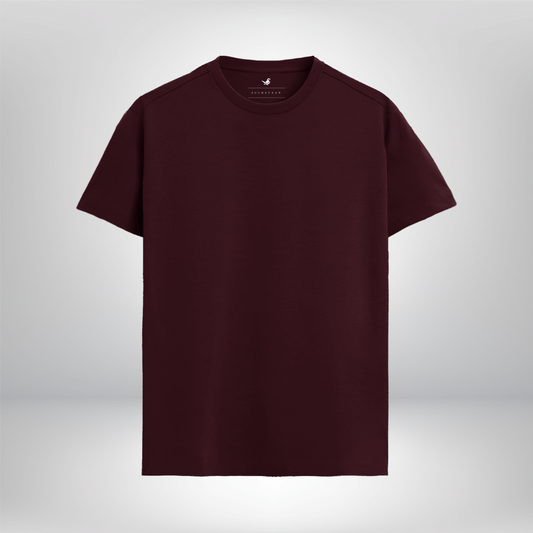 Simply Supreme: Maroon Plain Supima T-shirt!