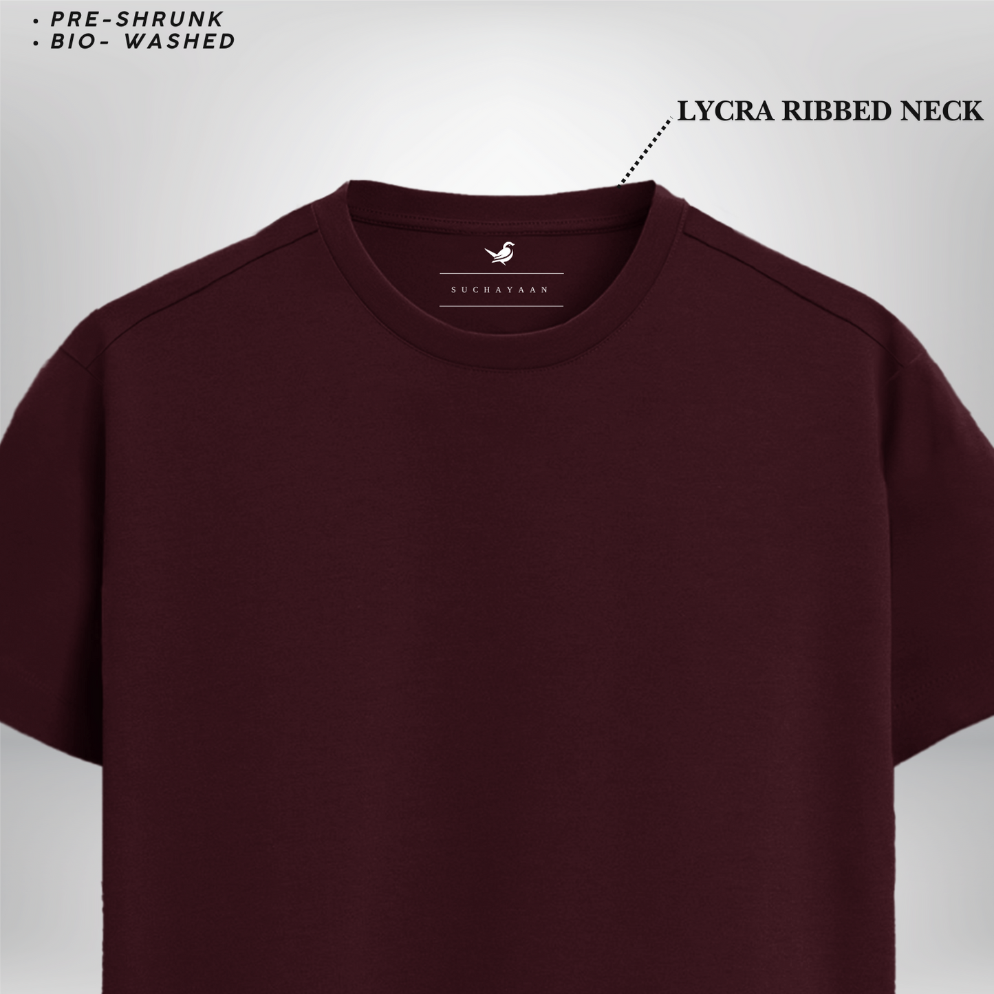Simply Supreme: Maroon Plain Supima T-shirt!