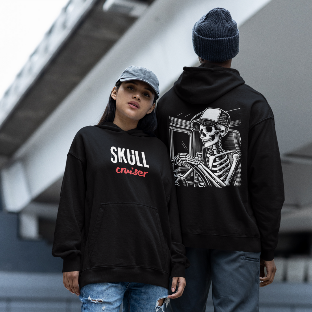 Skull Rider Apparel: Wear Your Inner Rebel - A Perfect Oversized Hoodie for this winter!