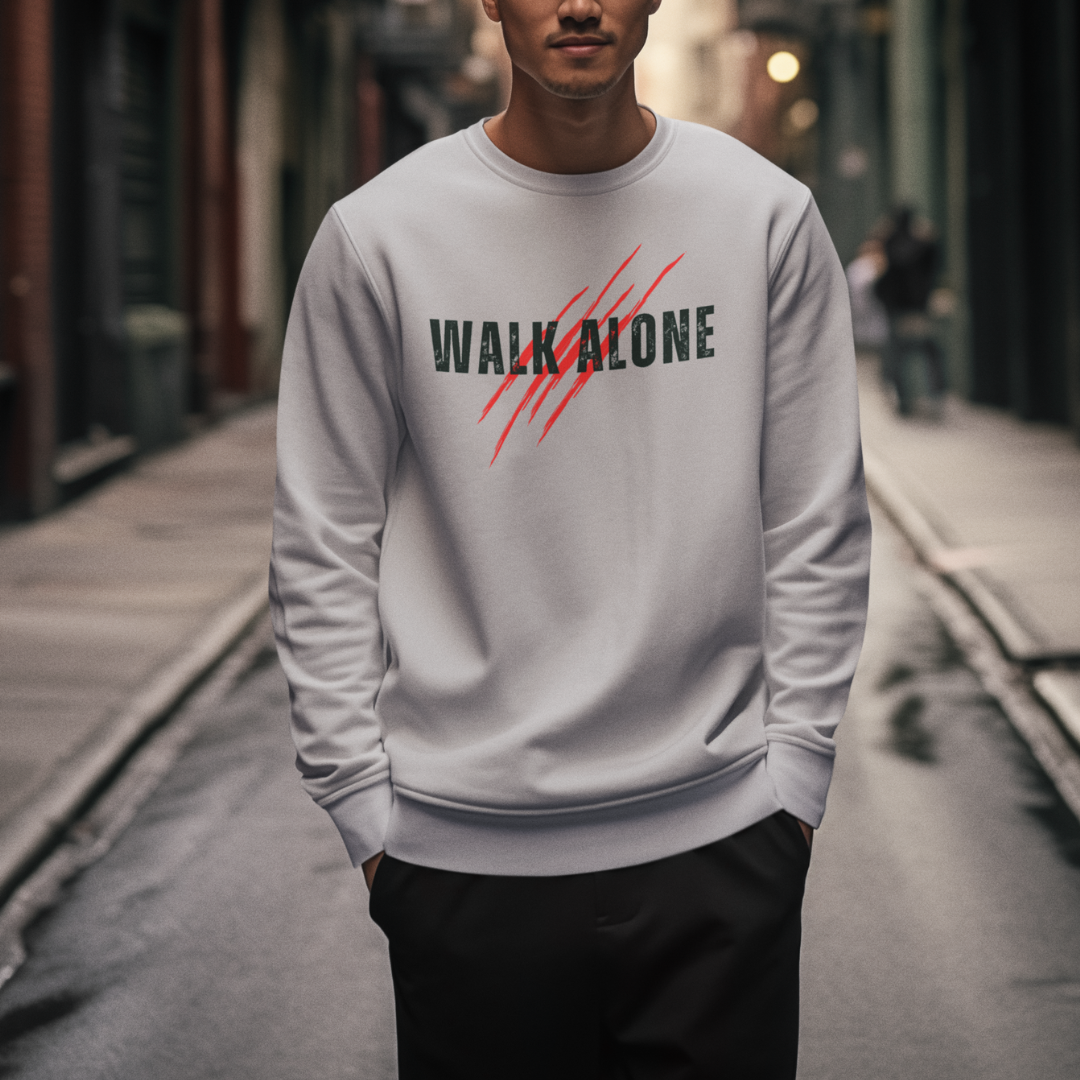 Walk Alone Sweatshirt for the Bold and New You!