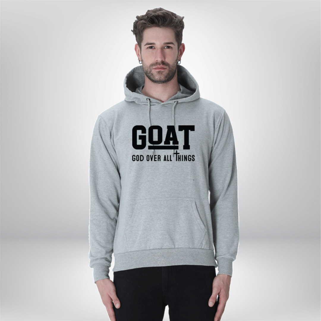 GOAT – God Over All Things – Unisex Hoodie for Those Who Believe in Divine Power Above All