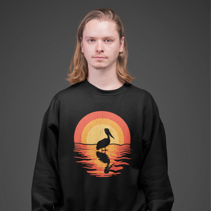 Sunset Serenity: Reflective Duck Oversized Sweatshirt – Embrace Tranquility in Style!