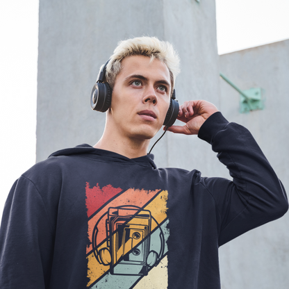 Mixtape Memories: Where Music Never Stops – Oversized Unisex Hoodie for the Kid at Heart!