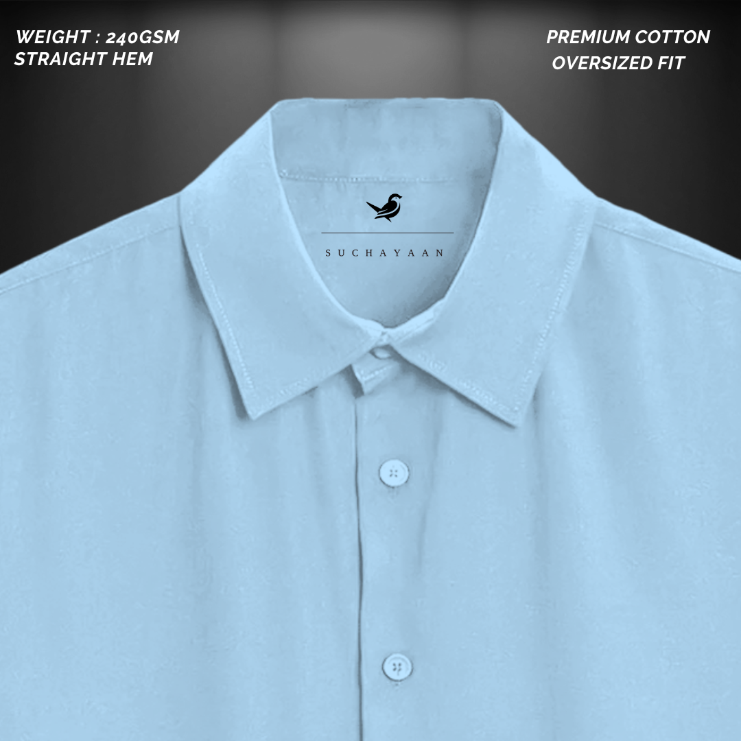 Luxury in Comfort: Premium Oversized Cotton Shirt!