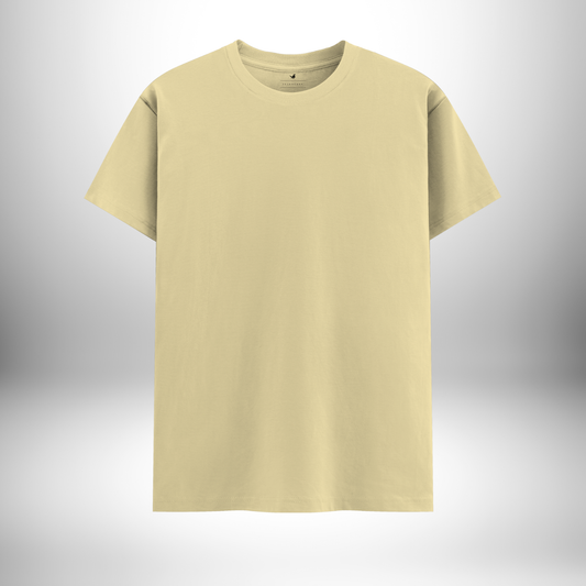 Beige Round Neck T-Shirt – Effortlessly Elegant, Comfortable, and Timelessly Stylish