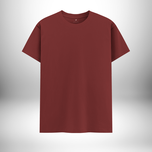 Brick Red Round Neck T-Shirt – The Perfect Union of Boldness, Comfort, and Timeless Appeal!