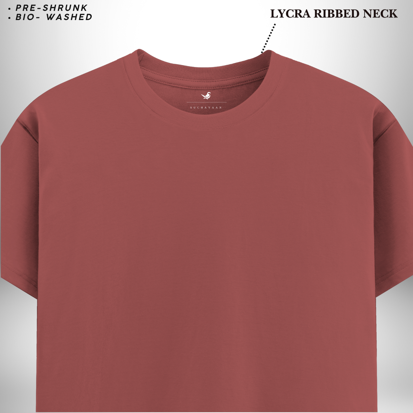 Coral Round Neck T-Shirt – Radiating Warmth, Comfort, and Vibrant Charm!