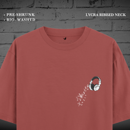 Rhythm Waves Oversized Unisex Tee – Groove to the Beat!