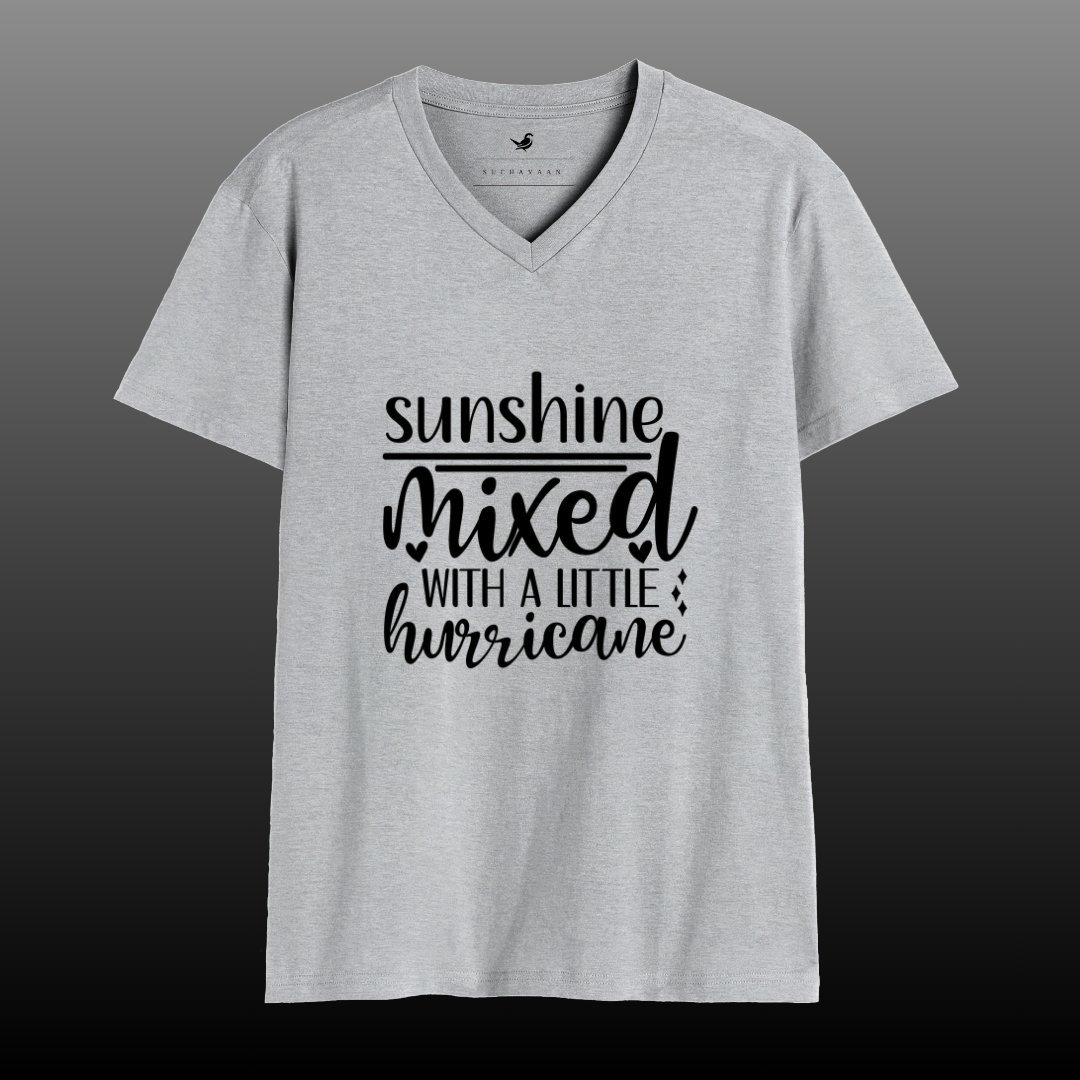 Sunshine & Hurricane – Style with a Twist! The perfect V-neck tee you need this season!