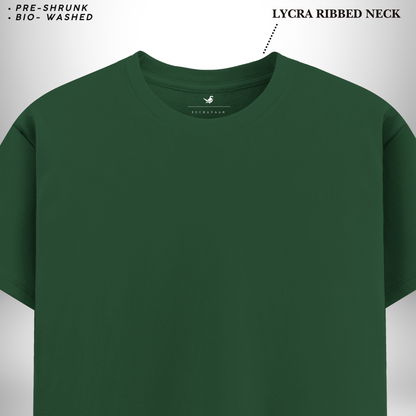 Bottle Green Round Neck T-Shirt – A Refreshing Take on Comfort, Style, and Natural Elegance!