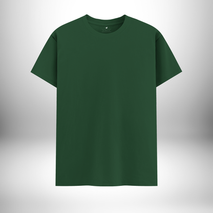 Bottle Green Round Neck T-Shirt – A Refreshing Take on Comfort, Style, and Natural Elegance!