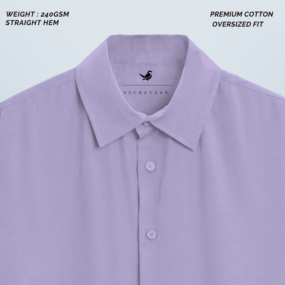 Luxury in Comfort: Premium Oversized Cotton Shirt!