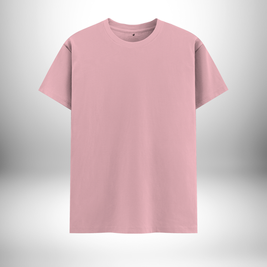 Baby Pink Round Neck T-Shirt – A Sweet Combination of Comfort, Style, and Playful Charm!