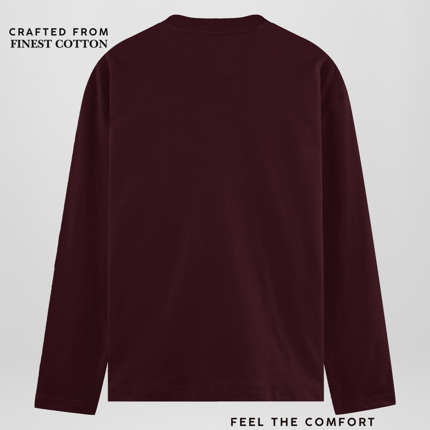 Pure Essence Full-Sleeve T-Shirt – A Timeless Staple for Effortless Style