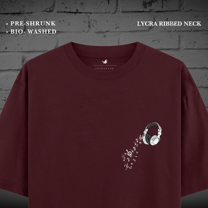 Rhythm Waves Oversized Unisex Tee – Groove to the Beat!