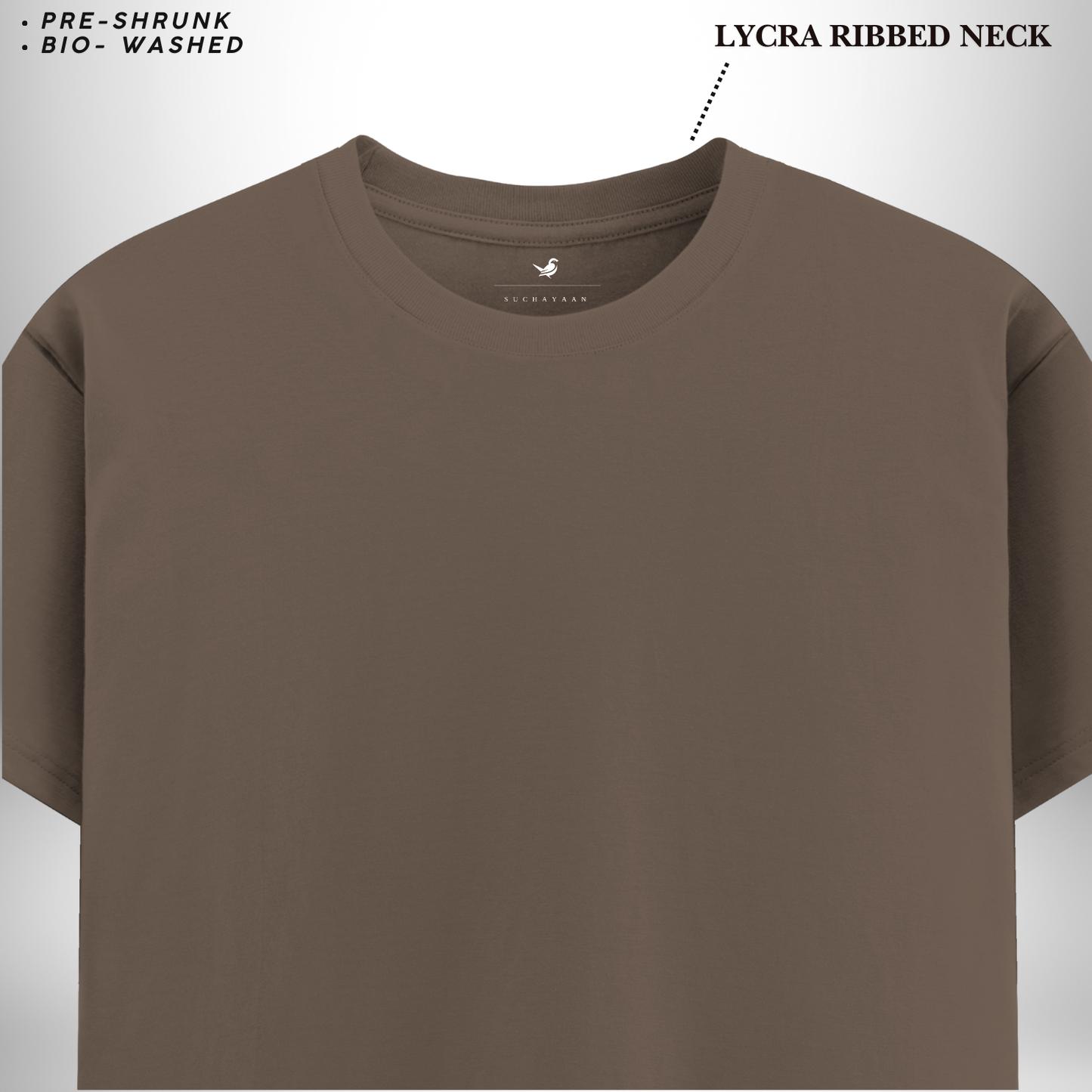 Mushroom Round Neck T-Shirt – Subtle, Stylish, and Perfectly Grounded in Comfort!