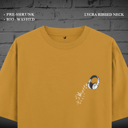 Rhythm Waves Oversized Unisex Tee – Groove to the Beat!