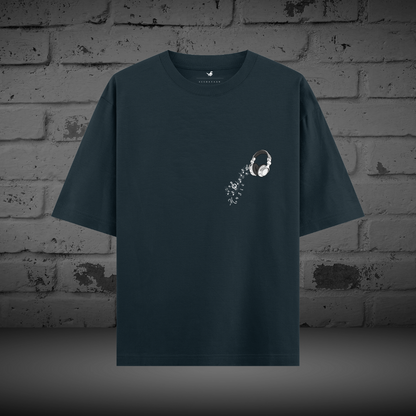 Rhythm Waves Oversized Unisex Tee – Groove to the Beat!
