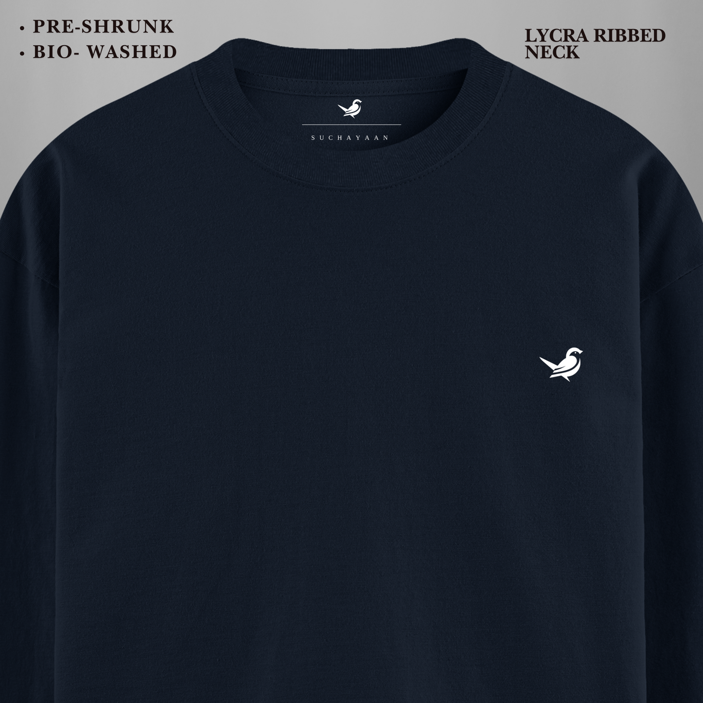 Pure Essence Full-Sleeve T-Shirt – A Timeless Staple for Effortless Style