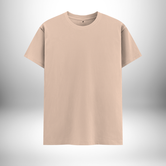 Peach Round Neck T-Shirt – A Delicate Mix of Softness, Style, and Effortless Grace!