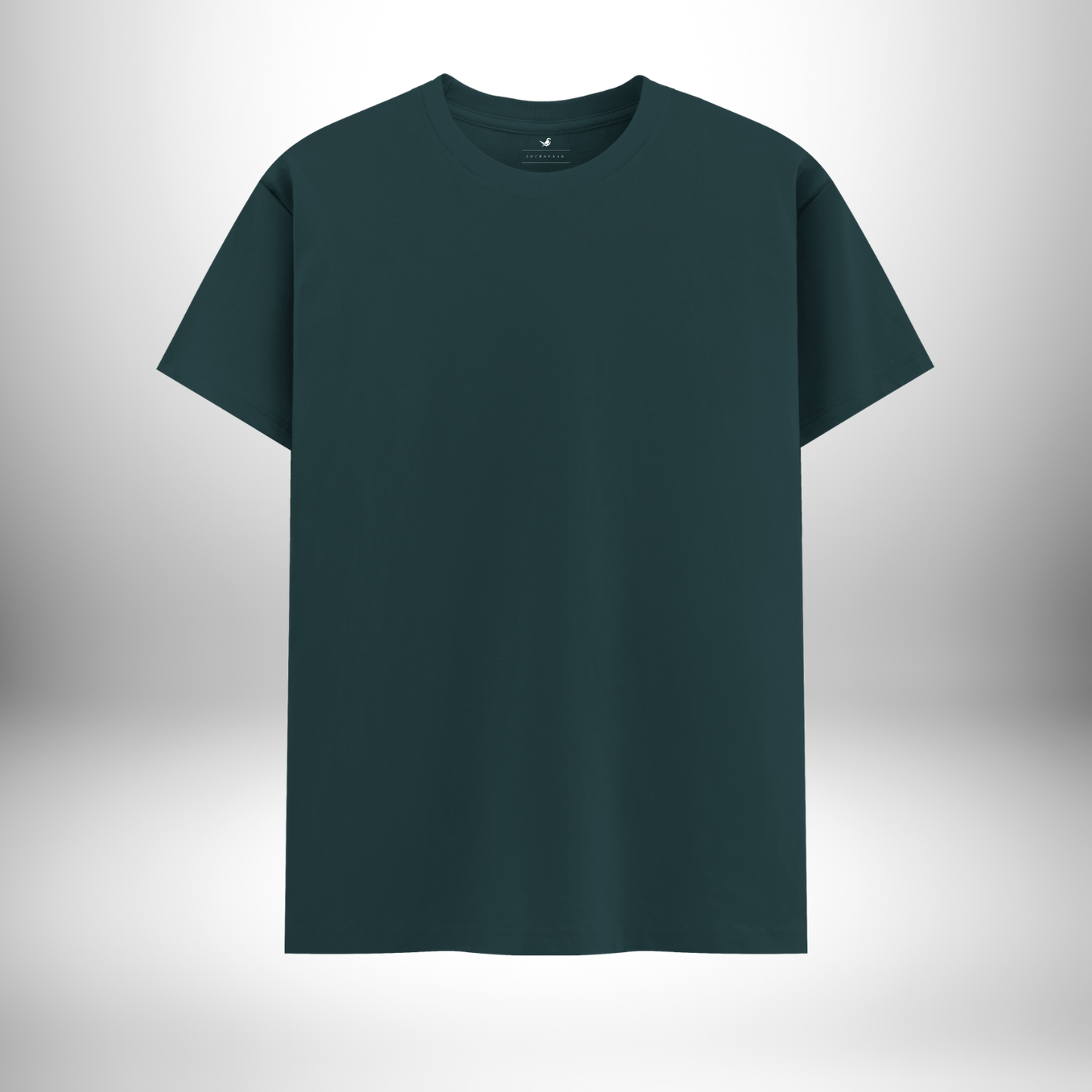 Petrol Blue Round Neck T-Shirt – A Cool Blend of Comfort, Style, and Contemporary Flair!