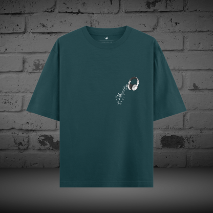 Rhythm Waves Oversized Unisex Tee – Groove to the Beat!