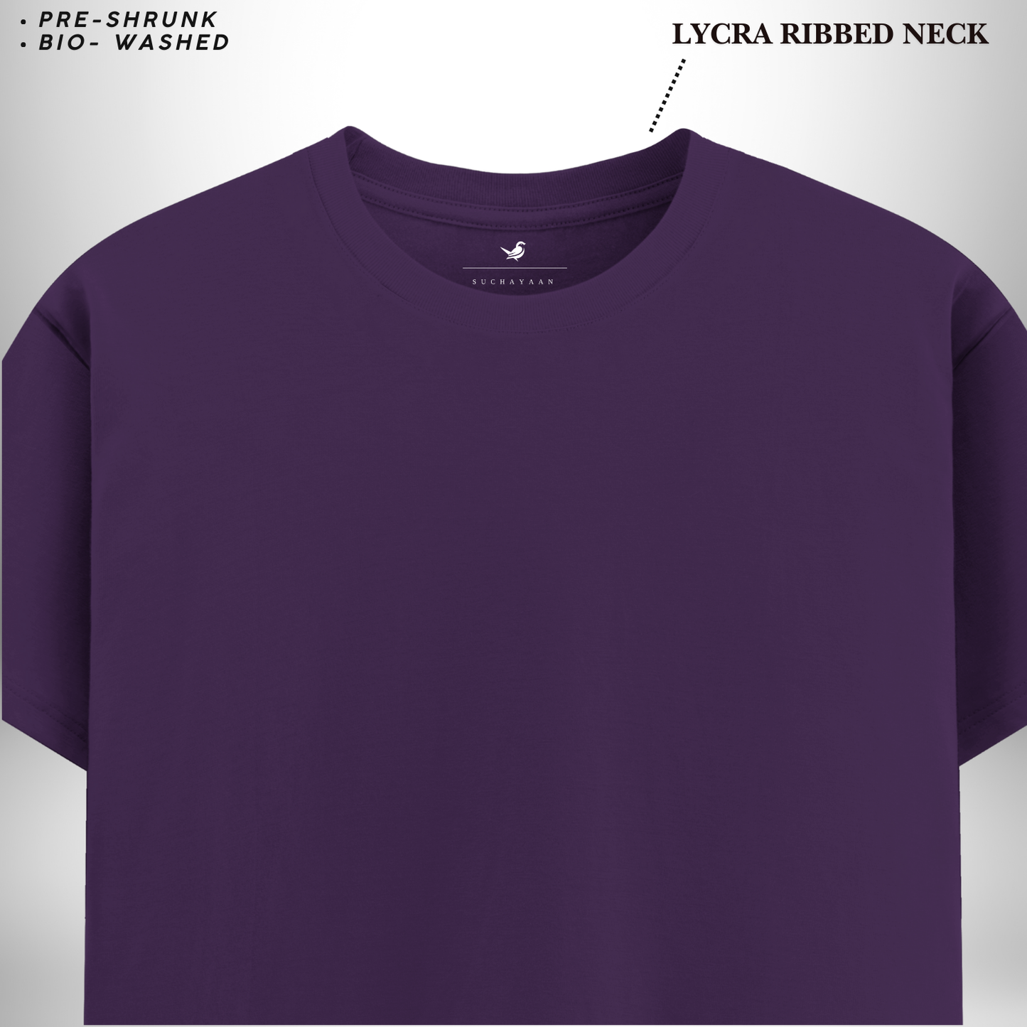Iconic Purple Round Neck T-Shirt – The Perfect Blend of Comfort, Style, and Everyday Elegance!