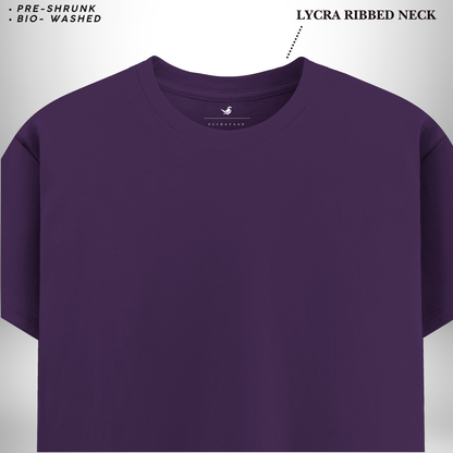 Iconic Purple Round Neck T-Shirt – The Perfect Blend of Comfort, Style, and Everyday Elegance!
