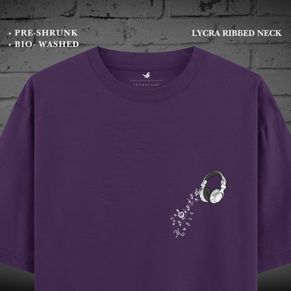 Rhythm Waves Oversized Unisex Tee – Groove to the Beat!