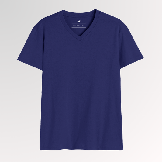 Royal Blue Essence V-Neck T-Shirt – Striking & Vibrant