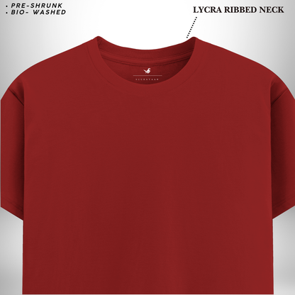 Classic Red Round Neck T-Shirt – The Perfect Blend of Comfort, Style, and Everyday Elegance!