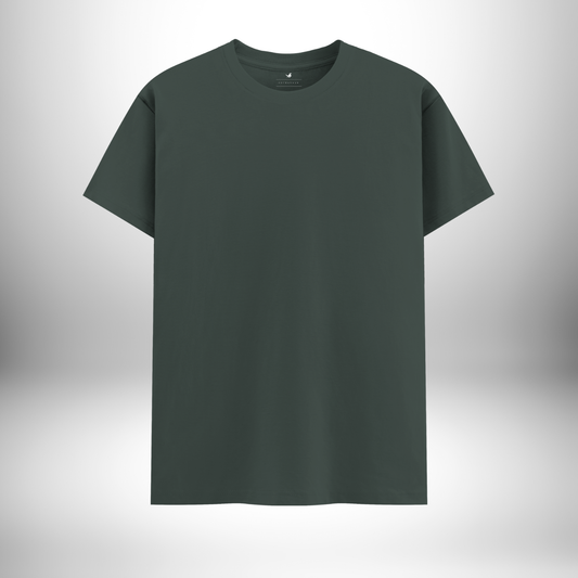 Steel Grey Round Neck T-Shirt – A Modern Fusion of Comfort, Style, and Subtle Sophistication!