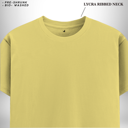 Yellow Round Neck T-Shirt – A Burst of Energy with Comfort, Style, and Vibrancy!
